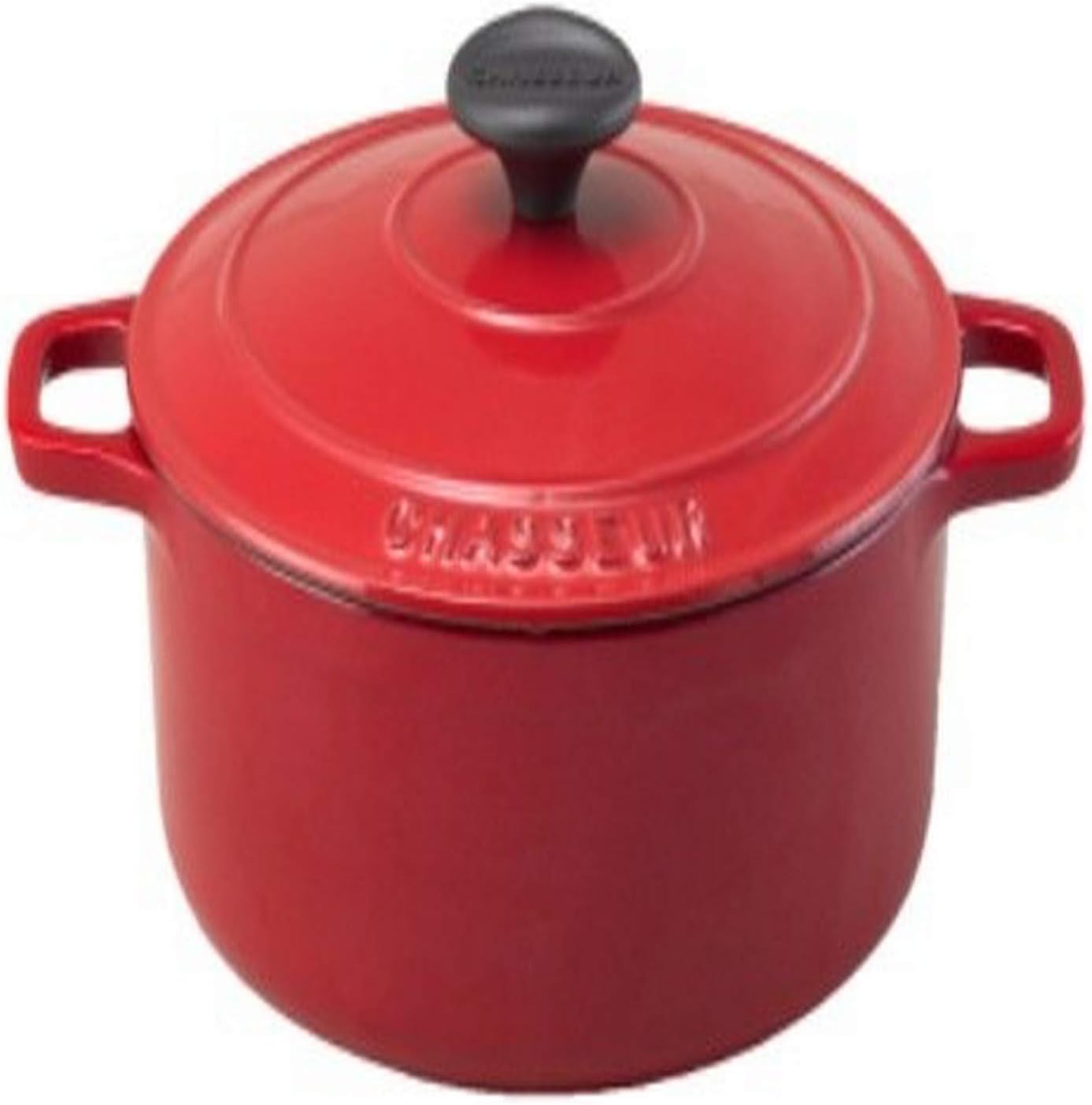 Paderno World Cuisine 7.125 Inch Red Round Dutch Oven