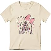 Vieawfi Magic Kingdom Shirts for Girls Magical Castle Graphic Cute T Shirt Kids Toddler Holiday Vacation Trip Tee Tops