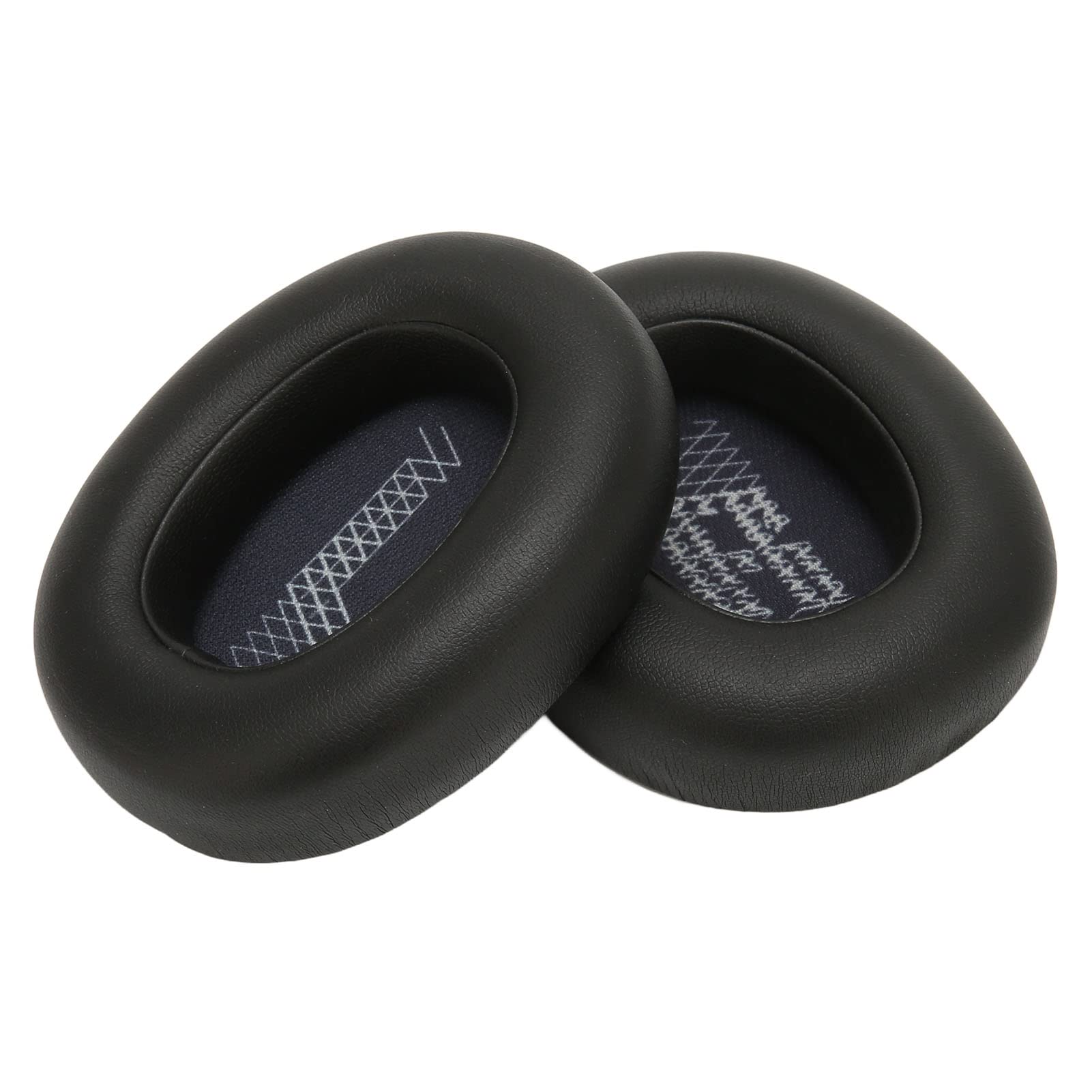 Replacement Ear Pads Cushions for JBL LIVE 650BTNC, Thickened Noise Isolation Breathable Ear Pads Cushions, Protein Leather Soft Comfortable, Wireless Headset Accessories (Black)