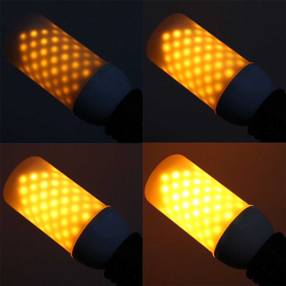 Flame Bulb,Flame Effect Fire 99 LED Light Bulbs E26/E27,Creative Lights with Flickering Emulation,Vintage Atmosphere Decorative Lamps,Simulated Nature Corn Bulbs Decoration Lamp for Hotel/ Bars/ Home Decoration