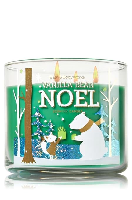 Bath And Body Vanilla Bean Noel 3 Wick Candle