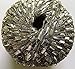 Silvery-White with Gold Glitz Ladder Ribbon Yarn Dark Horse Beautiful #A101 Metallic Ladder