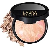 LAURA GELLER Baked Balance-n-Glow Illuminating Powder Foundation (Porcelain) Buildable Sheer to Light Coverage Baked Foundati