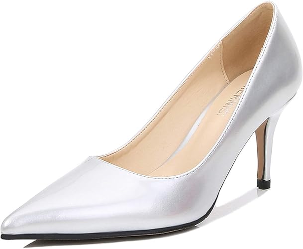 Amazon ノーブランド 品 パンプス 美脚 ハイヒール 光沢 大きいサイズ ブライダルパンプス セレモニー ウェディング 結婚式 疲れない 滑り止め かわいい 7 5cmヒール レディース ピンヒール ヒールパンプス 四季通用 エナメル パンプス