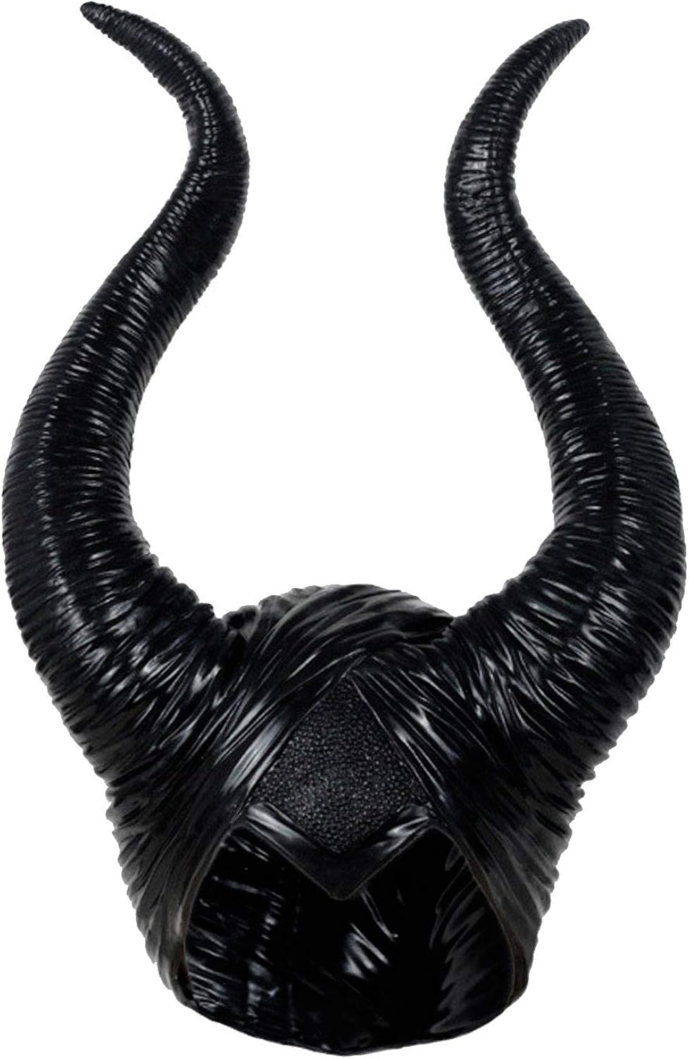 Gothic Black Crow Costume Feather Cape Shawl with Maleficent Horns Cosplay Set: Clothing