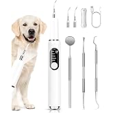 PATWING Ultrasonic Dog Tooth Cleaner, Plaque &amp; Tartar Remover for Dogs | 5 Cleaning Modes, 2 Replaceable Heads, Built-in LED Light, Easy One-Button Operation, Suitable for Dogs &amp; Cats