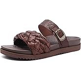 KuaiLu Women's Arch Support Orthopedic Open Toe Sandals