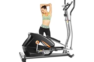 FUNMILY Eliptical Exercise Machine,APP Elliptical Cross Trainer for Home Use,Heavy-Duty Gym Equipment for Indoor Workout & Fitness with 10-Level Resistance&Max User Weight:390lbs