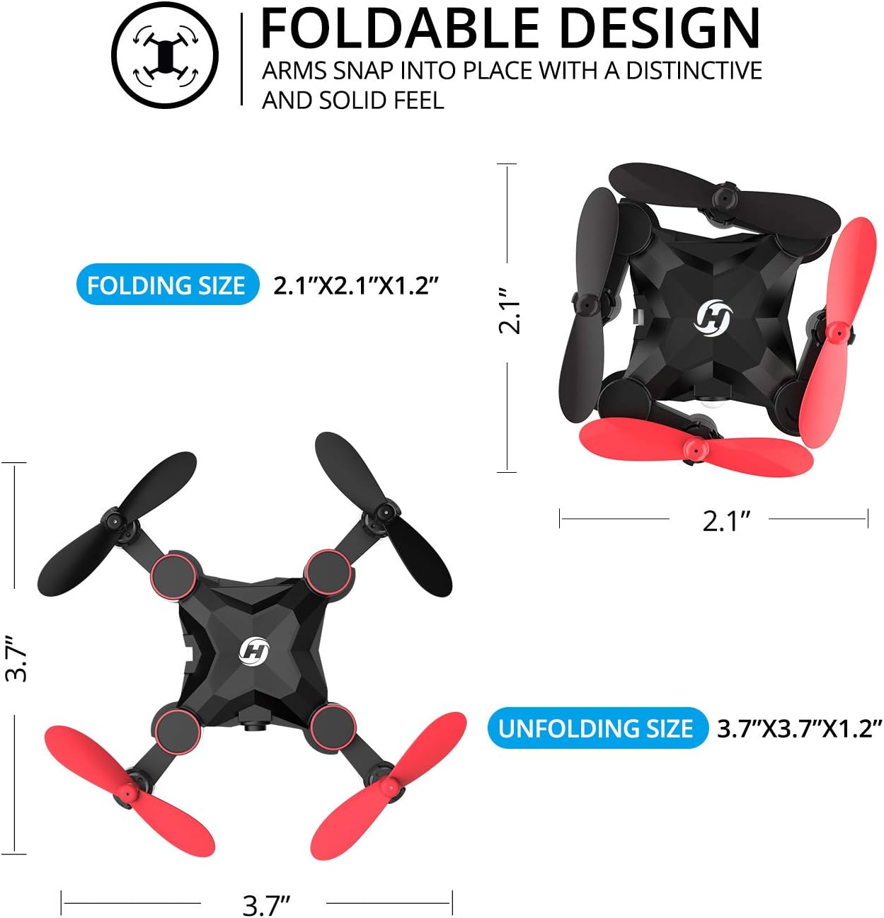 holy stone hs190 foldable mini nano rc drone