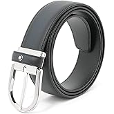 Montblanc Men's Blue Leather Business Belt 123888