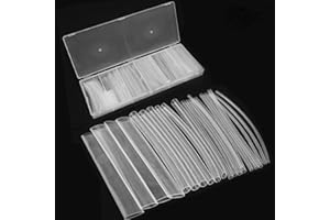 Bestgle 150pcs Clear Polyolefin Transparent Heat Shrink Wire Tubing Tube Sleeving Wrap Cable Wire Kit Case, 6 Size φ1.5/2.5/3