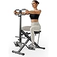UMAY Squat Machine for Home, Foldable Exercise Equipment, Squat Rowing Machine with 3 High-Strength Resistance Band