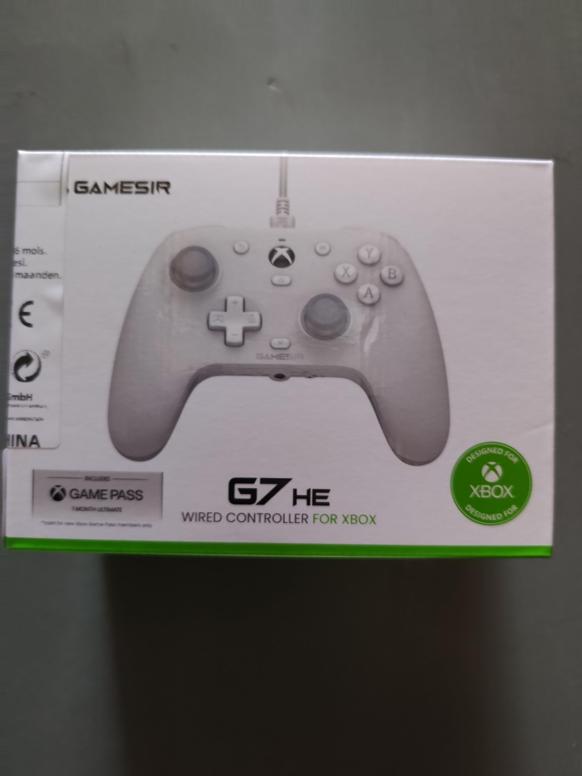 GameSir G7 HE C Wired Xbox Controller,Officially licensed Controller with Hall Effect Joysticks for Xbox Series X|S, Xbox One, Windows 10|11,Xbox Officially licensed Controller (White)