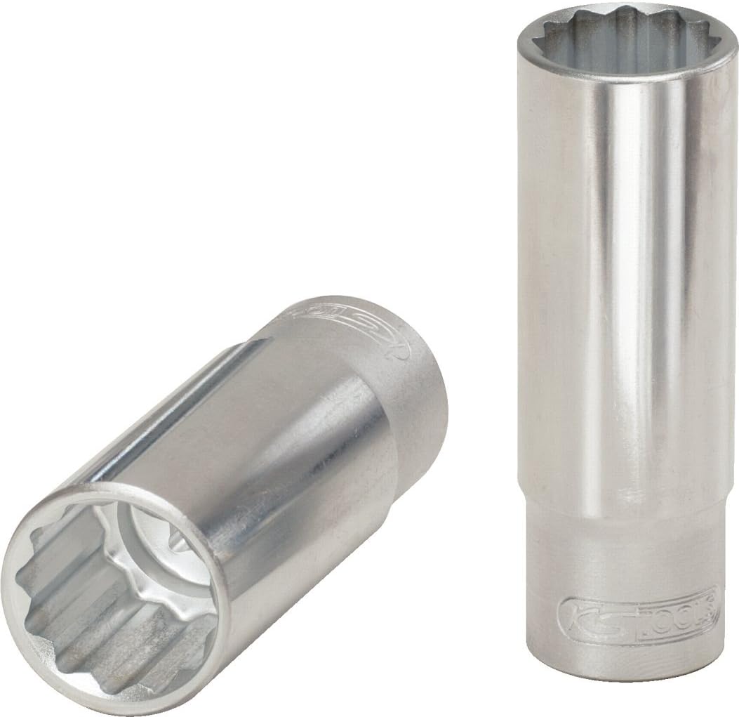 KS Tools Ultimate 922.1290 Long Spline Socket 1/2 "36 mm, Chrome Satiné