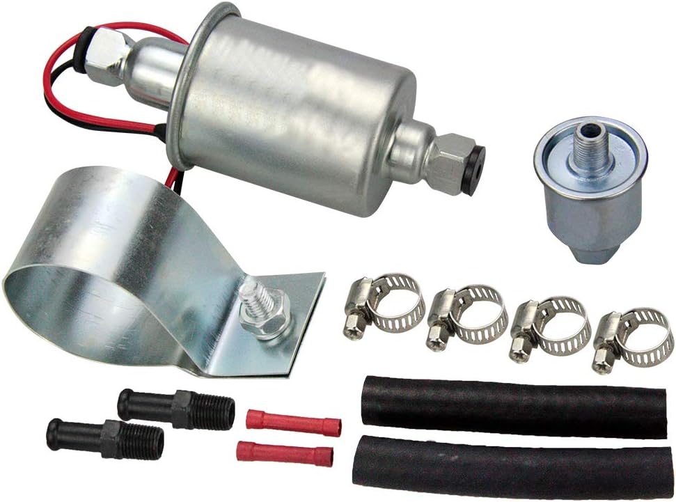 E8012S Universal Electric Fuel Pump Low Pressure 5-9 PSI 12V w/Installation Kit: Automotive