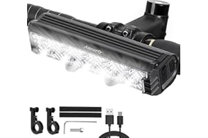 Ancorfy Super Bright LED Bike Light, USB Rechargeable Bicycle Headlight, Waterproof Bike Headlight, 5 Modes 2500 Lumen Bicycle Headlight, MTB Off-Road Cycling Commuting