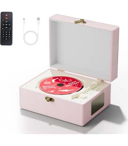 Amazon.com: Yintiny Blue Time Music Box CD Player with Speaker for