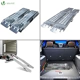 VOUNOT Folding Loading Ramps 160cm Heavy Duty 400kg Capacity Pair view 2