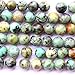 Tacool Natural African Turquoise Round for Necklace Gemstone Loose Beads (6mm)