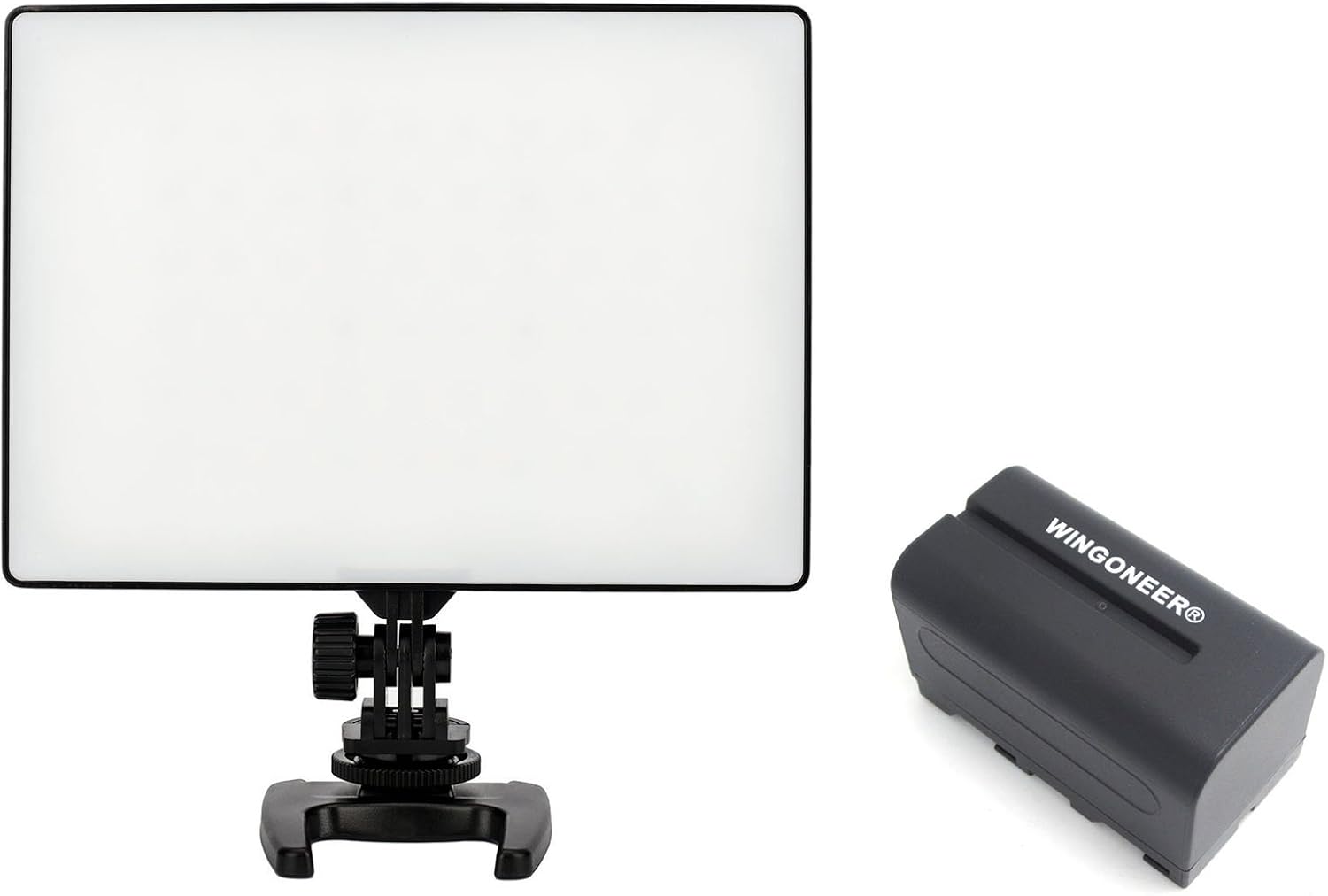 Yongnuo YN-300 Air YN300Air Pro LED Video Light 3200K-5500K Color Temperature for Canon Nikon DSLR Camera DV and Camcorder with WINGONEER NP-F770 Battery and Battery Charger
