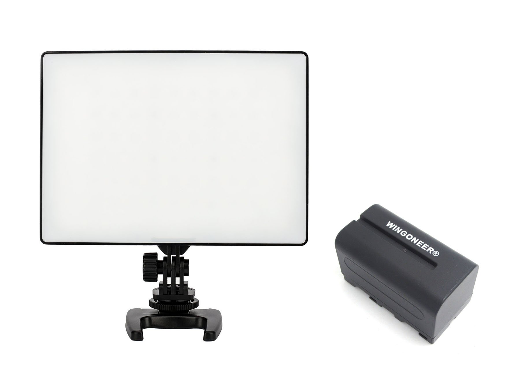 Yongnuo YN-300 Air YN300Air Pro LED Video Light 3200K-5500K Color Temperature for Canon Nikon DSLR Camera DV and Camcorder with WINGONEER NP-F770 Battery and Battery Charger