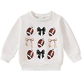 Tinypainter Toddler Baby Girl Football Outfit Long Sleeve Fall Sweatshirt Game Day Clothes