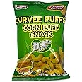 Shirakiku Curvee Corn Puff Snack | Natural and Artificial Flavor, Silicon dioxide, Palm oil, Wheat, Onion || Authentic Japanese Snacks in Cheese Flavor | 2.46 oz Pack of 2