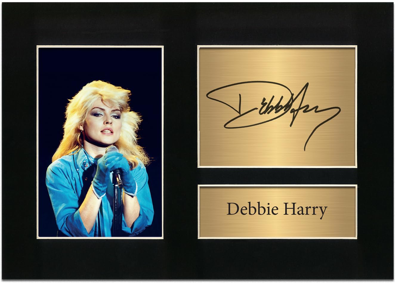 Debbie Harry Blondie Autograph Reproduction A4 Mounted Signed Photo Display Music Icon Wall Art Memorabilia Print No8