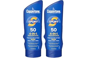 Coppertone Sport Sunscreen Lotion, Broad Spectrum SPF 50 Sunscreen Multi Pack, 7 Fl Oz, Pack of 2