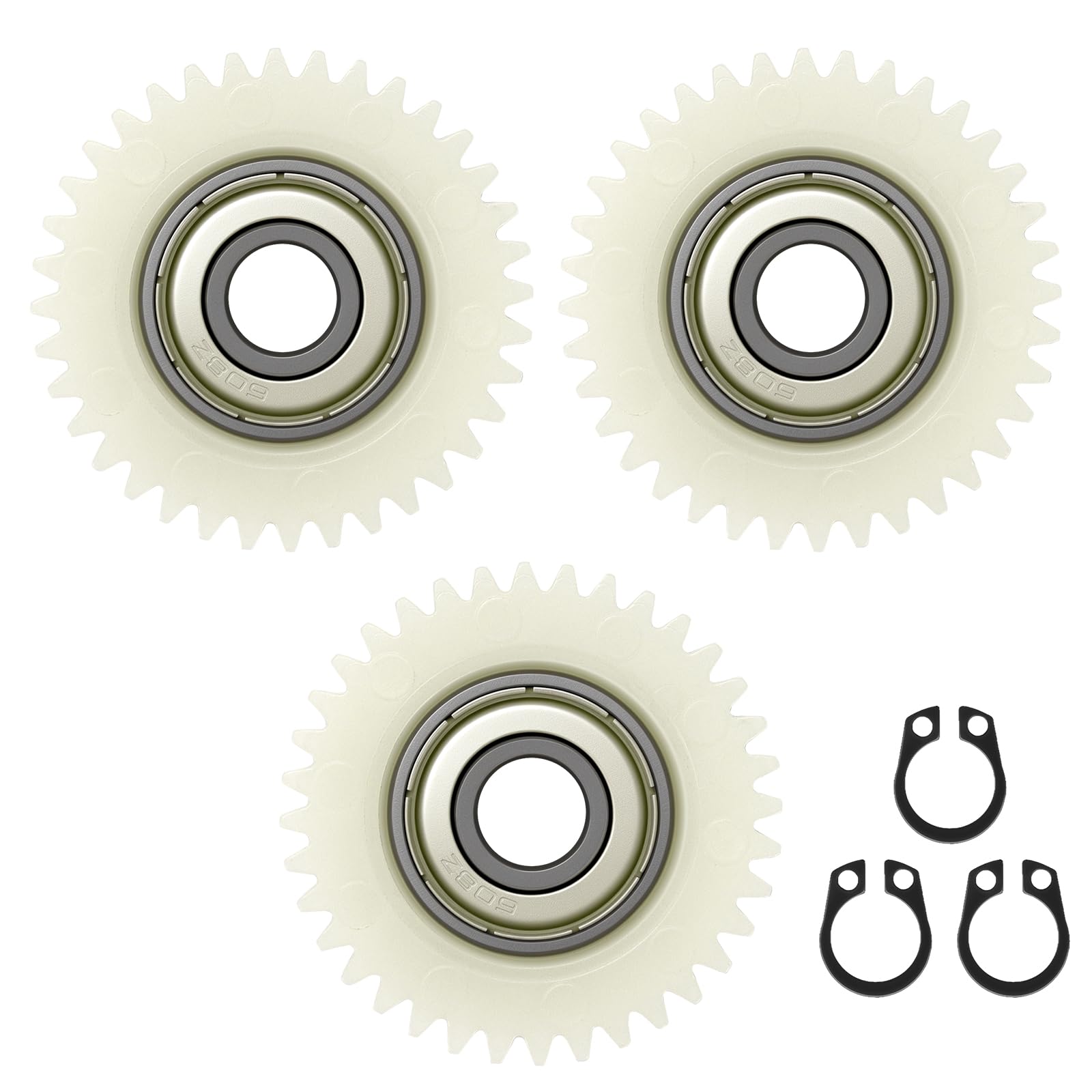 Chuancheng 3Pcs 36Teeth E-Bike Wheel Hub Motor Planetary Gears for Bafang Rear Motor 38mm Diameter Nylon Motor Gear