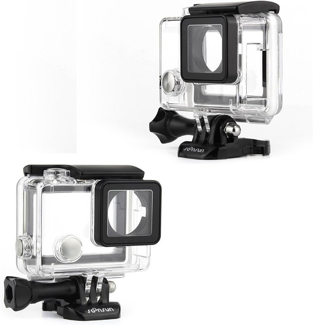 SOONSUN Skeleton Case for GoPro Hero 4, Hero 3+, Hero 3, Side Open Frame Housing with Touch Backdoor - Image 3