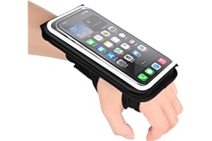 Running Armband Sport Phone Holder,Forearm Wristband Adjustable with Card Slot for iPhone 17/16/15/14/13/12/11/X/XR Pro Max P