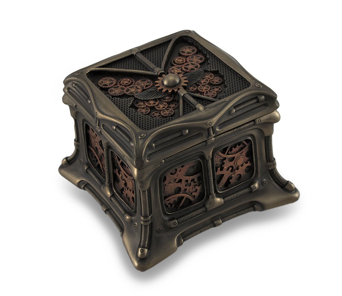 Things2Die4 Acabado en Bronce de Mariposa Steampunk Caja Joyero Stash Box: Amazon.es: Hogar