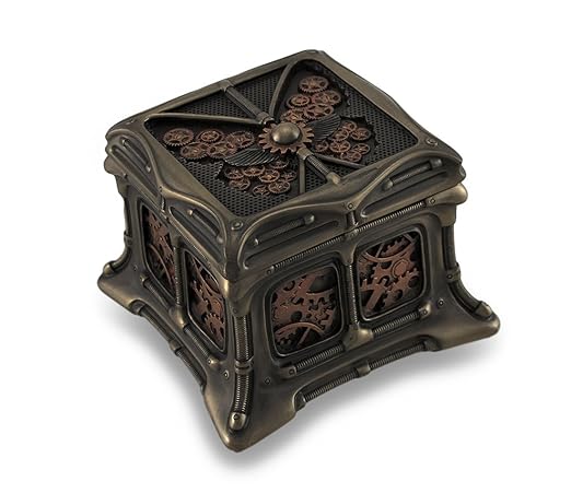Things2Die4 Acabado en Bronce de Mariposa Steampunk Caja Joyero Stash Box: Amazon.es: Hogar