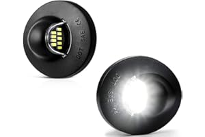 Bestview LED License Plate Lights Assembly Compatible with F150 F250 F350 F450 F550 Superduty Ranger Explorer Bronco Excursion Expedition Pickup Truck, Powered by 9-SMD White LED 6500K White