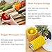 Pineapple and Apple Corer Good Grips Precision Stainless Steel 3-in-1 Pineapple Cutter Peeler Slicer With Durable Non-Slip Handle Essential For Home Kitchen by Techfeed 1 pack