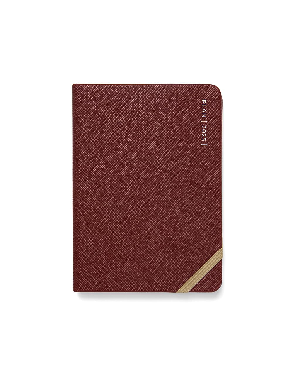 Letts of London Serene A6 week to view 2025 diary - Burgundy