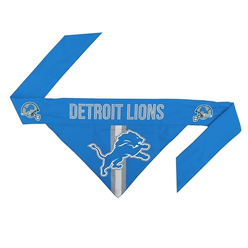 Littlearth NFL Detroit Lions Pet Bandana, Team Color, X-Small