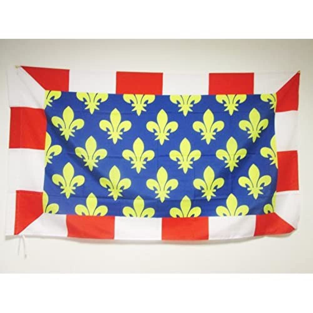 AZ FLAG - French Department of Indre-et-Loire Flag - 3x5 Ft - Department of France Banner with Sleeve - 100% Polyester - Fade Resistant - Vivid Colors - 3' x 5' Feet - 150x90 Cm