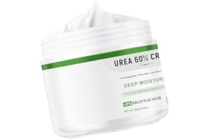 Urea Cream 60 Percent For Feet, Feet Cream with Salicylic Acid for Feet Knees Hands Elbows for Dry, Aloe Vera For Deep Moistu