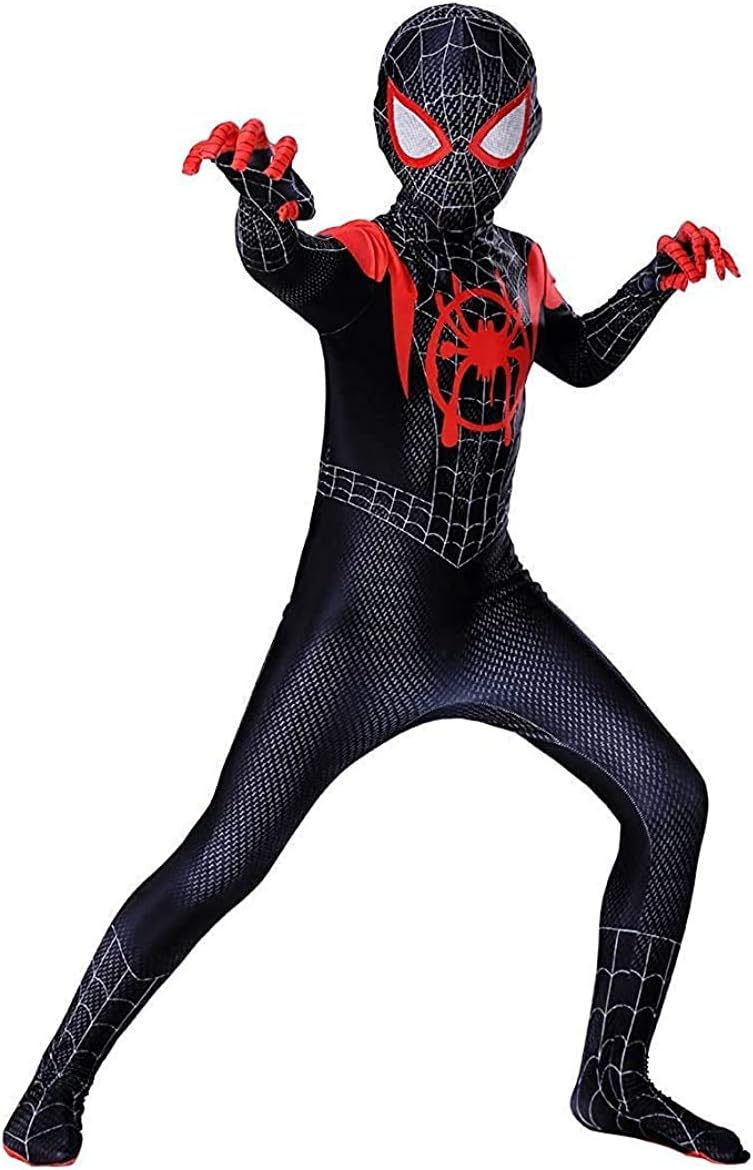 AOVEI Spiderman Into The Spiderverse Costume (4T) Black