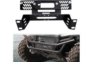 REARACE Winch Mount Plate Bracket Kit Fit for Polaris Ranger 500 / 570 / 800 2009-2022