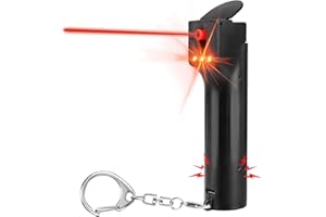 ZNYSMART 3-in-1 Personal Safety Alarm for Women Self Defence Keychain with Pepper Spray Function, Defense Key Chain, Gel Canister Refillable, Extra Loud Siren, Strobe Lights, Travel Emergency Safe Protection