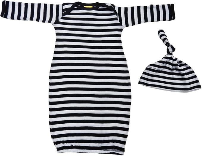 baby black and white dress