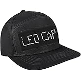 alavisxf xx LED Cap, Detachable LED Display Screen Smart Hat Adjustable Cool LED Baseball Cap for Party Christmas Halloween(Black)