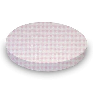 pink gingham crib sheet