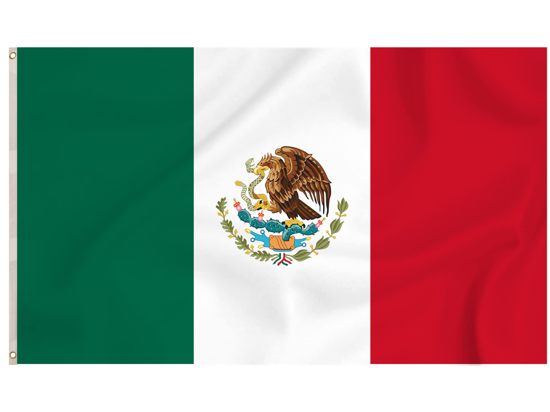 Storm&Lighthouse Mexico Flag Mexican Flag North American Flags 5ft x 3ft with Eyelets