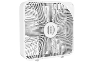 Aspen Box Fan 20 Inch with remote control Small Box Fans, Home Window Box Fans 3 Speed Quiet Most Powerful Window Fans for Home Bedroom Square Fan