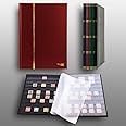 Prophila Stamp Album (New) 16 Black Sides, red Cover