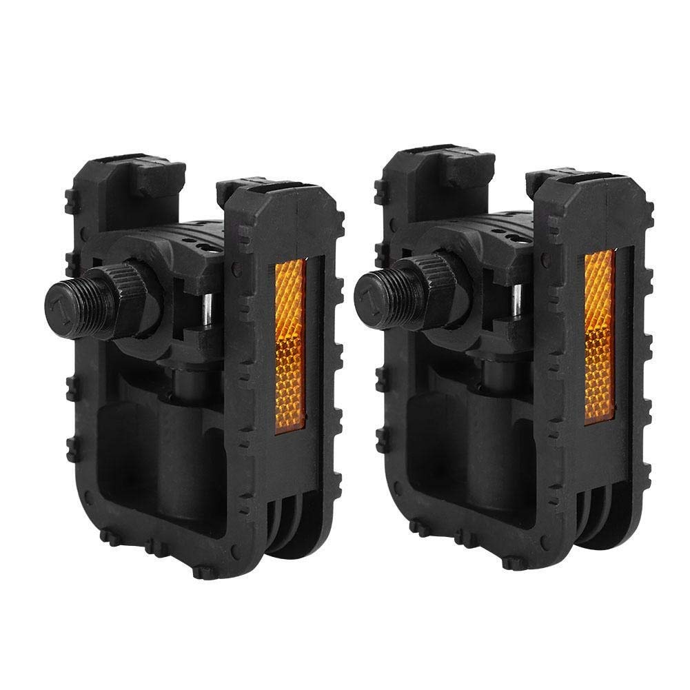 DEWIN Bike Folding Pedal, Plastic Folding Bike Bicycle Pedals Outdoor Cycling Accessory Parts